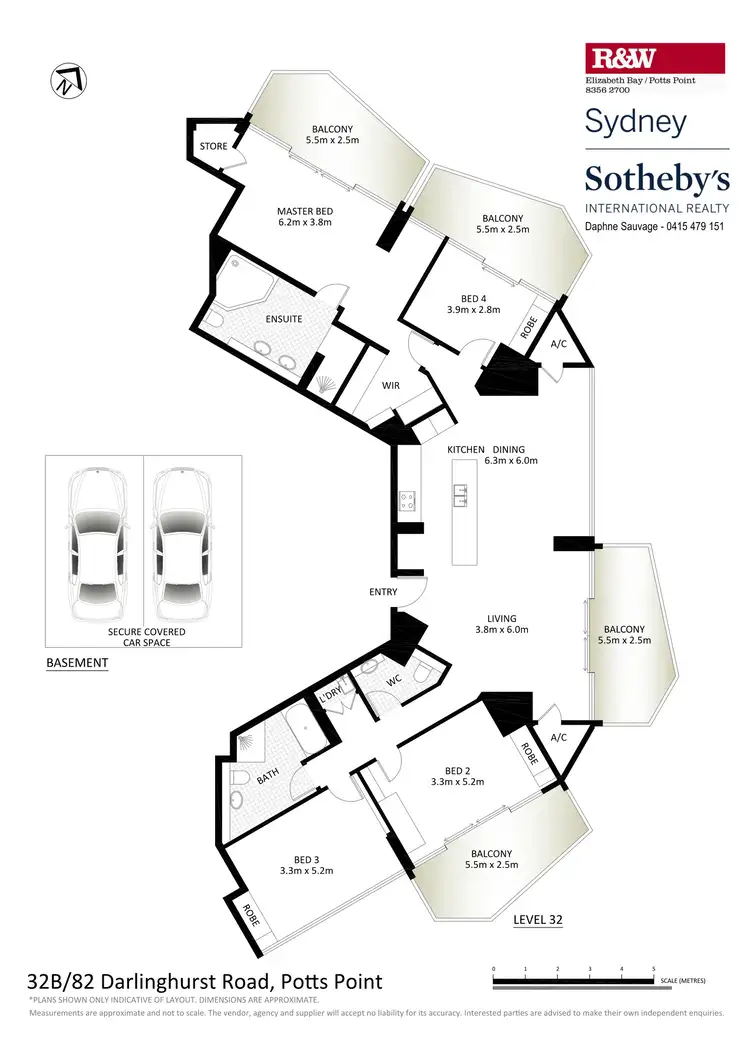Floorplan of Homely apartment listing, 32B/82-94 Darlinghurst Road, Potts Point NSW 2011