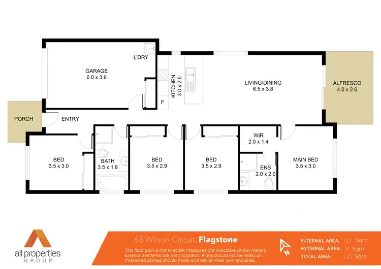 Floorplan of Homely house listing, 63 Wilson Circuit, Flagstone QLD 4280