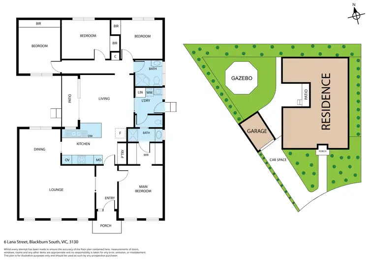 Floorplan of Homely house listing, 6 Lana Street, Blackburn South VIC 3130