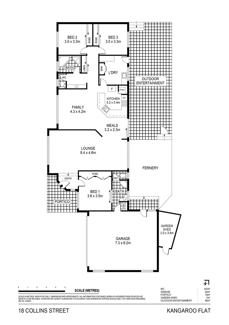 Floorplan of Homely house listing, 18 Collins Street, Kangaroo Flat VIC 3555