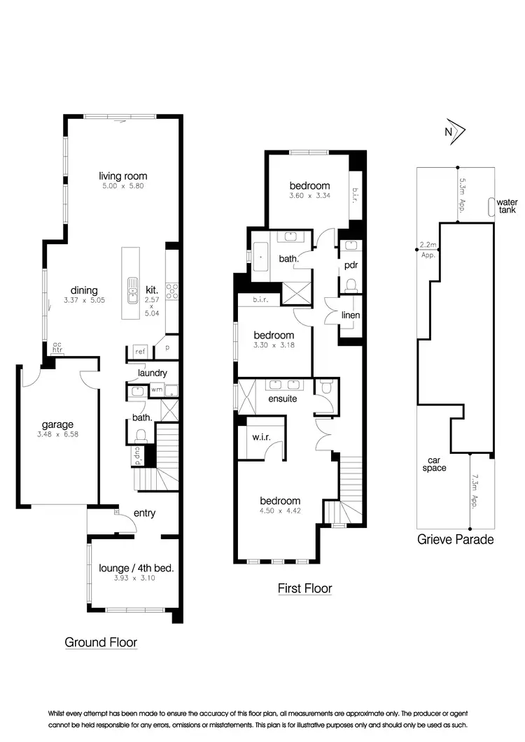 Floorplan of Homely townhouse listing, 121 Grieve Parade, Altona VIC 3018