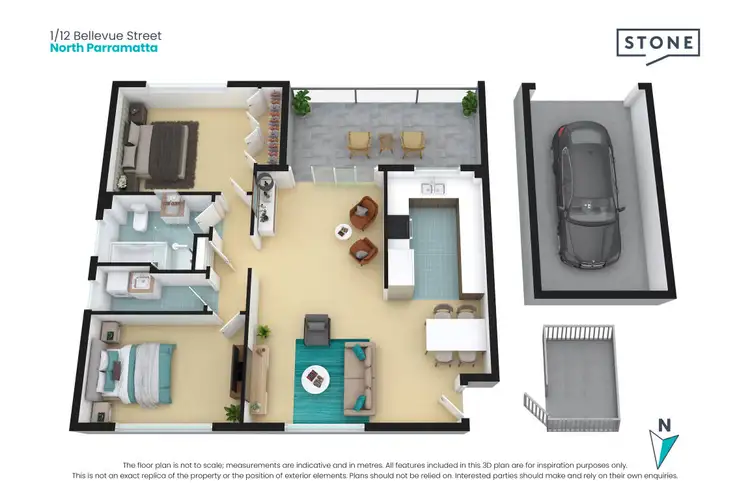 Floorplan of Homely apartment listing, 1/12 Bellevue Street, North Parramatta NSW 2151
