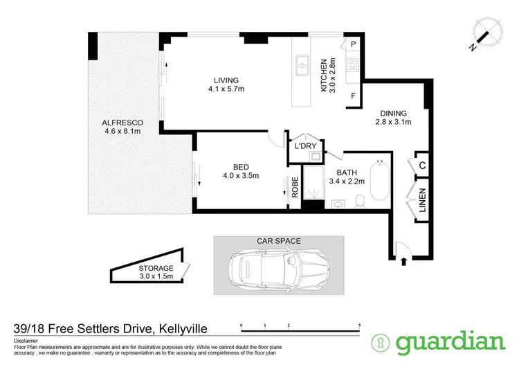 Floorplan of Homely apartment listing, G39/18 Free Settlers Drive, Kellyville NSW 2155
