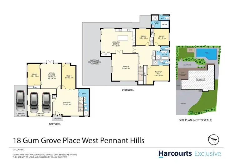 Floorplan of Homely house listing, 18 Gum Grove Place, West Pennant Hills NSW 2125