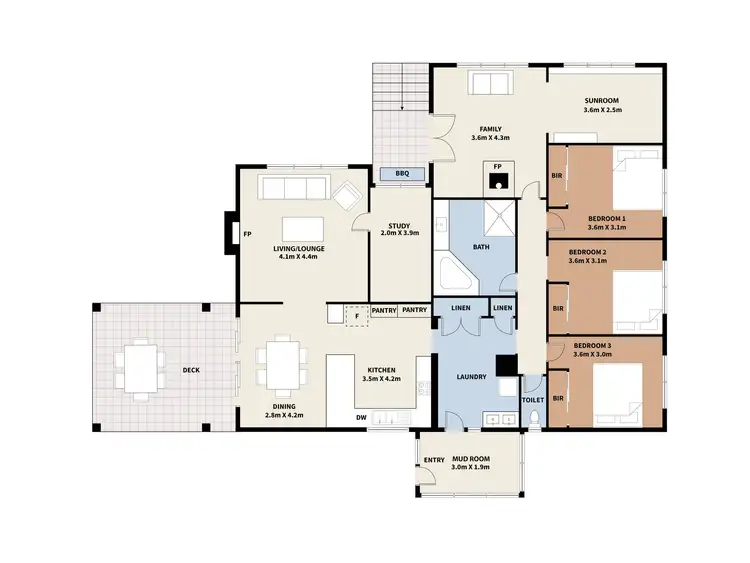 Floorplan of Homely rural property listing, 75 Hoy Road, Mountain View VIC 3988