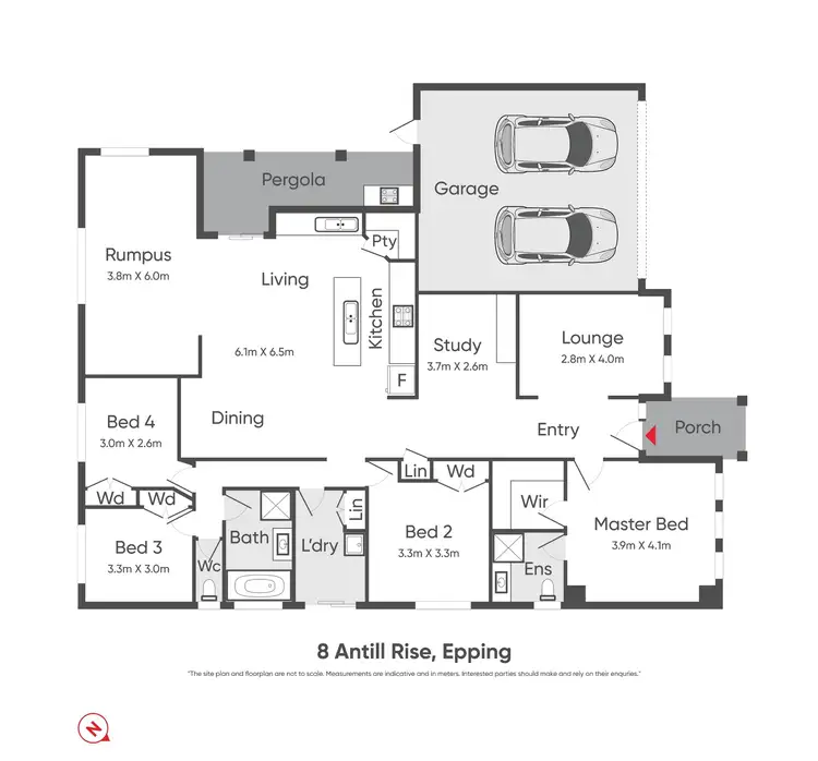 Floorplan of Homely house listing, 8 Antill Rise, Epping VIC 3076