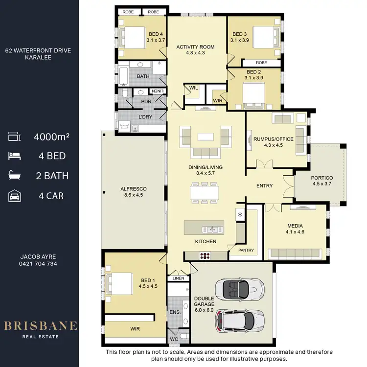 Floorplan of Homely house listing, 62 Waterfront Drive, Karalee QLD 4306