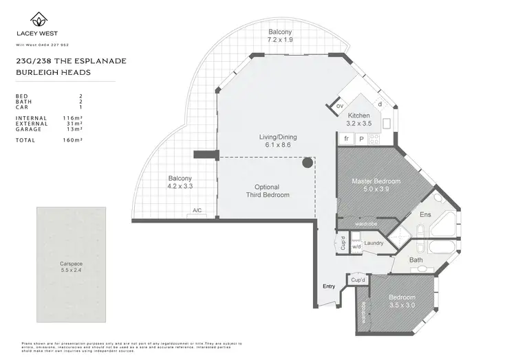 Floorplan of Homely unit listing, 23G/238 The Esplanade, Burleigh Heads QLD 4220