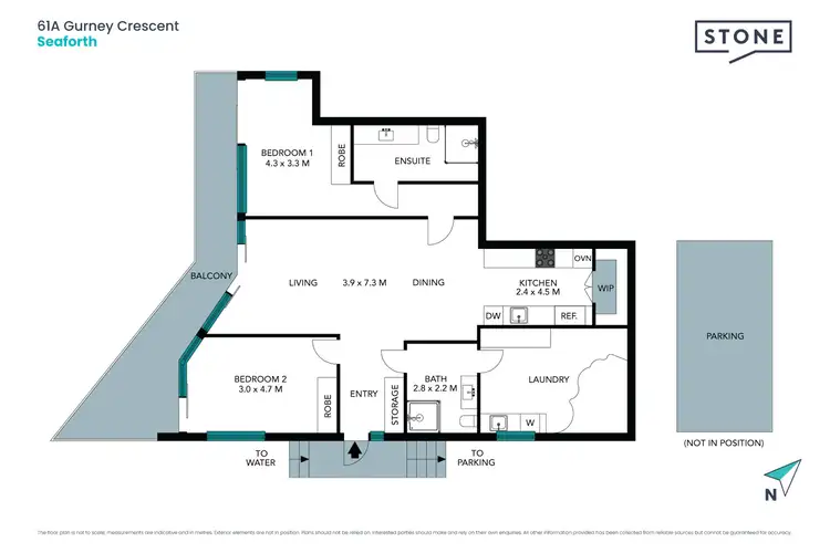 Floorplan of Homely apartment listing, 61a Gurney Crescent, Seaforth NSW 2092