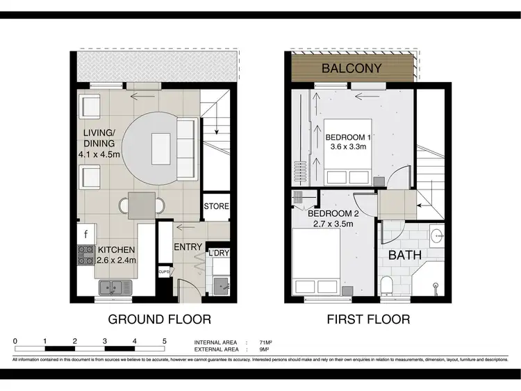Floorplan of Homely unit listing, 1/5 Gungarlin Street, Berridale NSW 2628