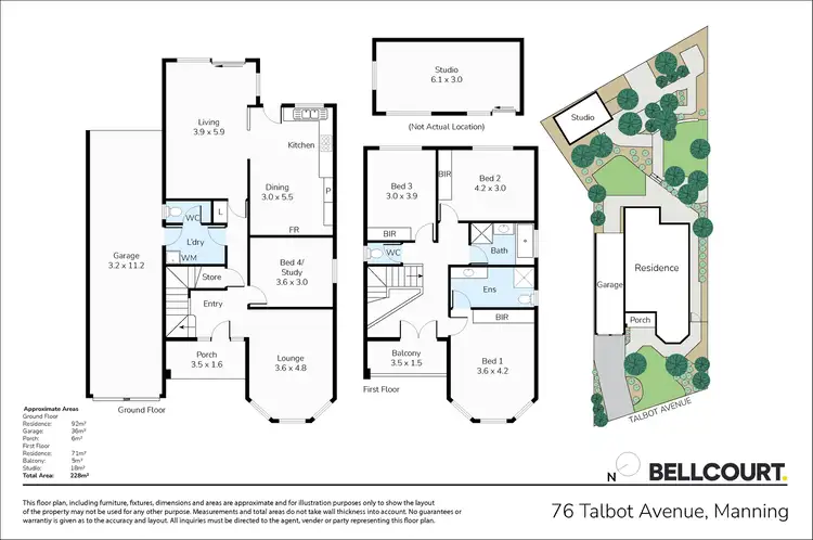 Floorplan of Homely house listing, 76 Talbot Avenue, Manning WA 6152
