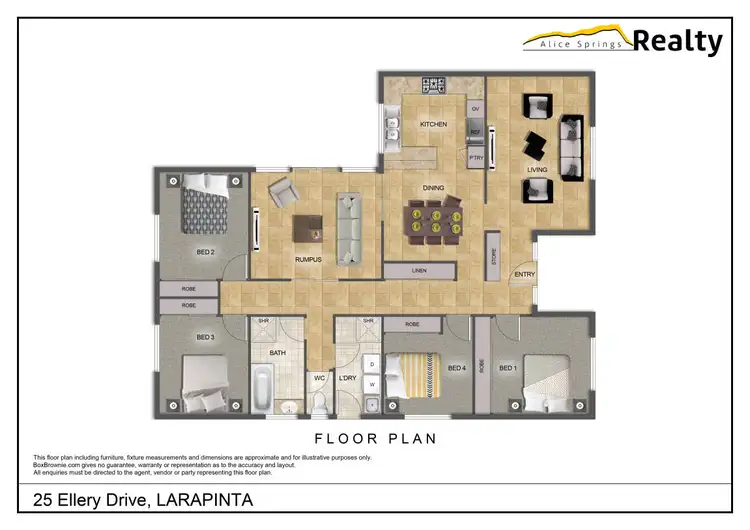 Floorplan of Homely house listing, 25 Ellery Drive, Larapinta NT 875