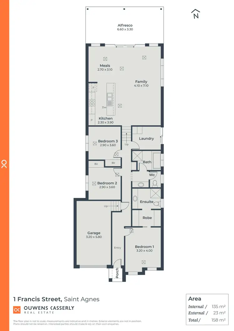 Floorplan of Homely house listing, 1 Francis Street, St Agnes SA 5097
