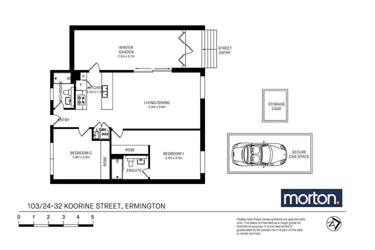 Floorplan of Homely apartment listing, 103/24-32 Koorine Street, Ermington NSW 2115