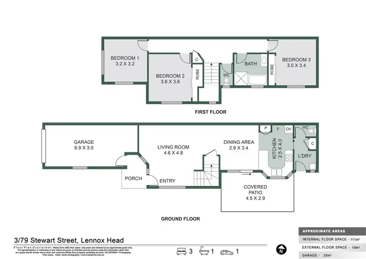 Floorplan of Homely house listing, 3/79 Stewart Street, Lennox Head NSW 2478