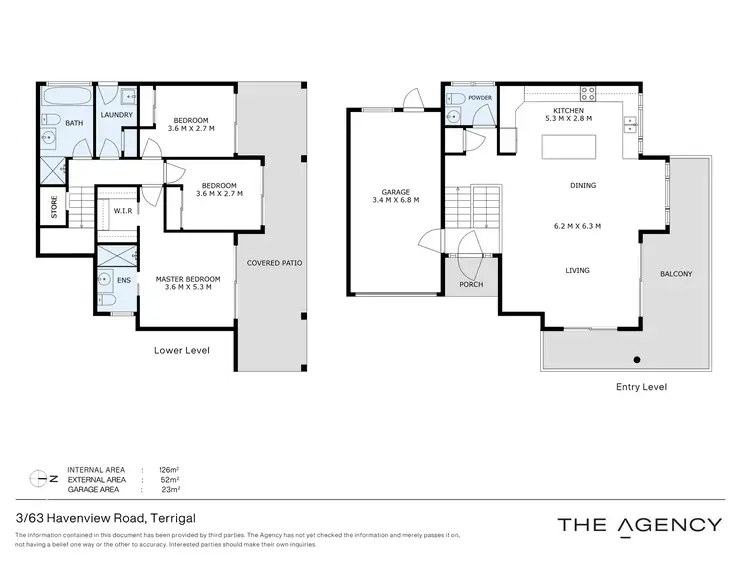 Floorplan of Homely townhouse listing, 3/63 Havenview Road, Terrigal NSW 2260