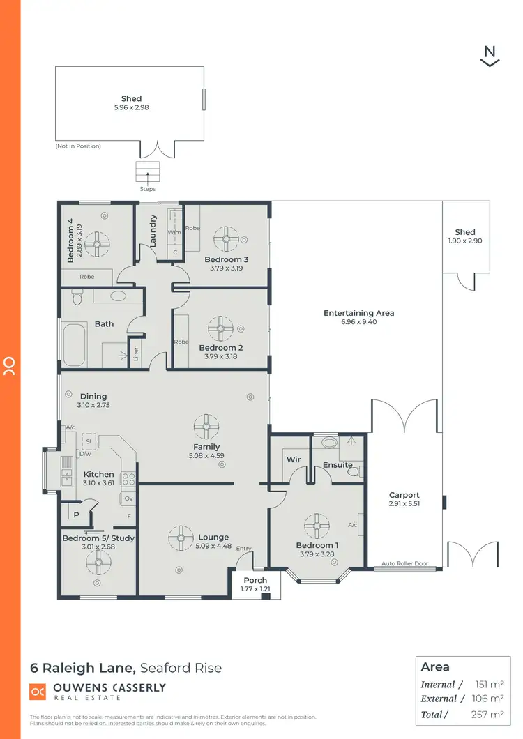 Floorplan of Homely house listing, 6 Raleigh Lane, Seaford Rise SA 5169