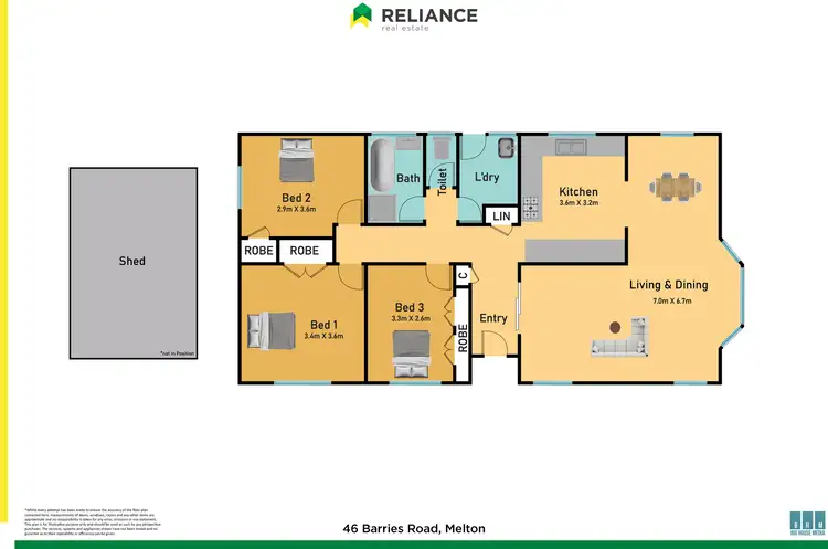 Floorplan of Homely house listing, 46 Barries Road, Melton VIC 3337