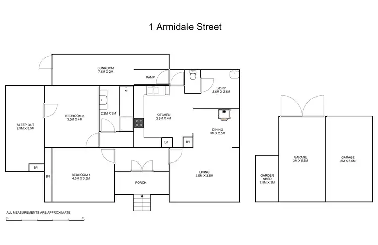 Floorplan of Homely house listing, 1 Armidale Street, South Grafton NSW 2460