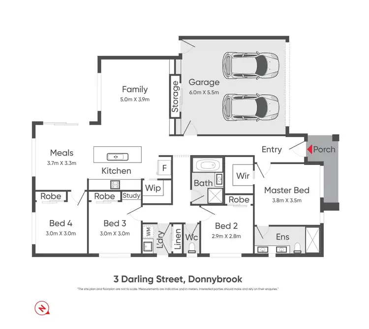 Floorplan of Homely house listing, 3 Darling Street, Donnybrook VIC 3064
