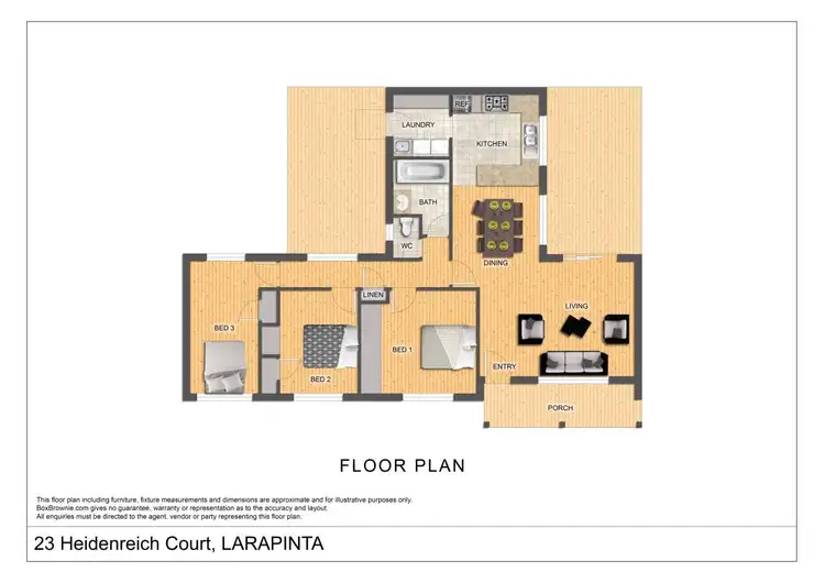 Floorplan of Homely house listing, 23 Heidenreich Court, Larapinta NT 875