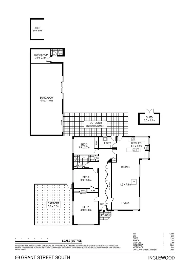 Floorplan of Homely house listing, 99 Grant Street, Inglewood VIC 3517