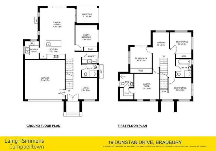 Floorplan of Homely house listing, 19 Dunstan Drive, Bradbury NSW 2560