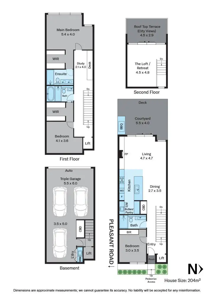 Floorplan of Homely townhouse listing, 7/99 Pleasant Road, Hawthorn East VIC 3123