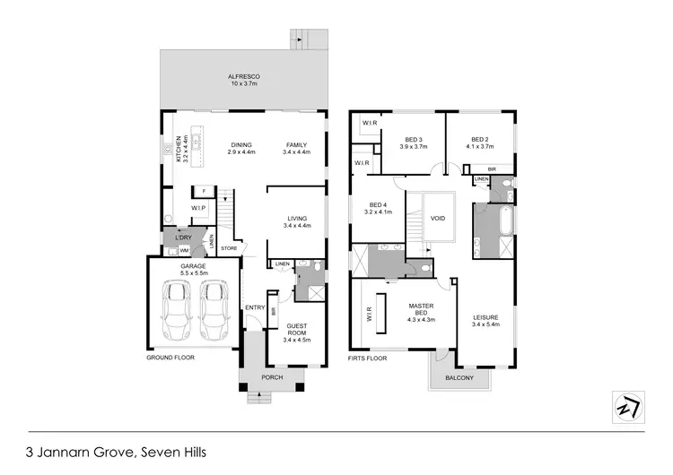 Floorplan of Homely house listing, 3 Jannarn Grove, Seven Hills NSW 2147