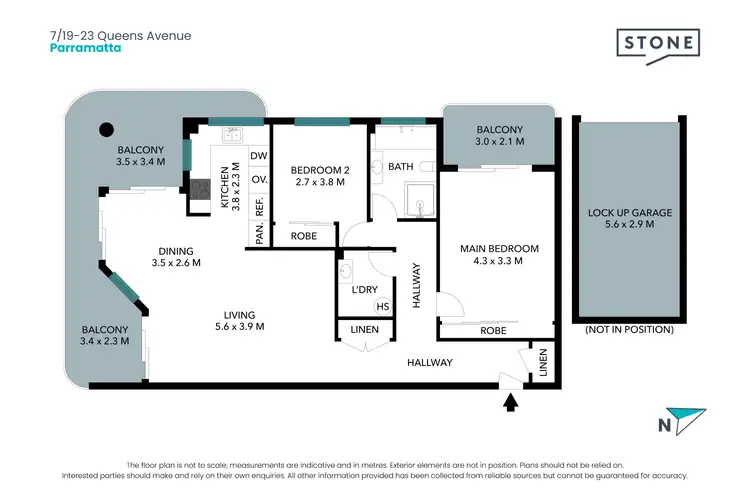 Floorplan of Homely apartment listing, 7/19-23 Queens Avenue, Parramatta NSW 2150