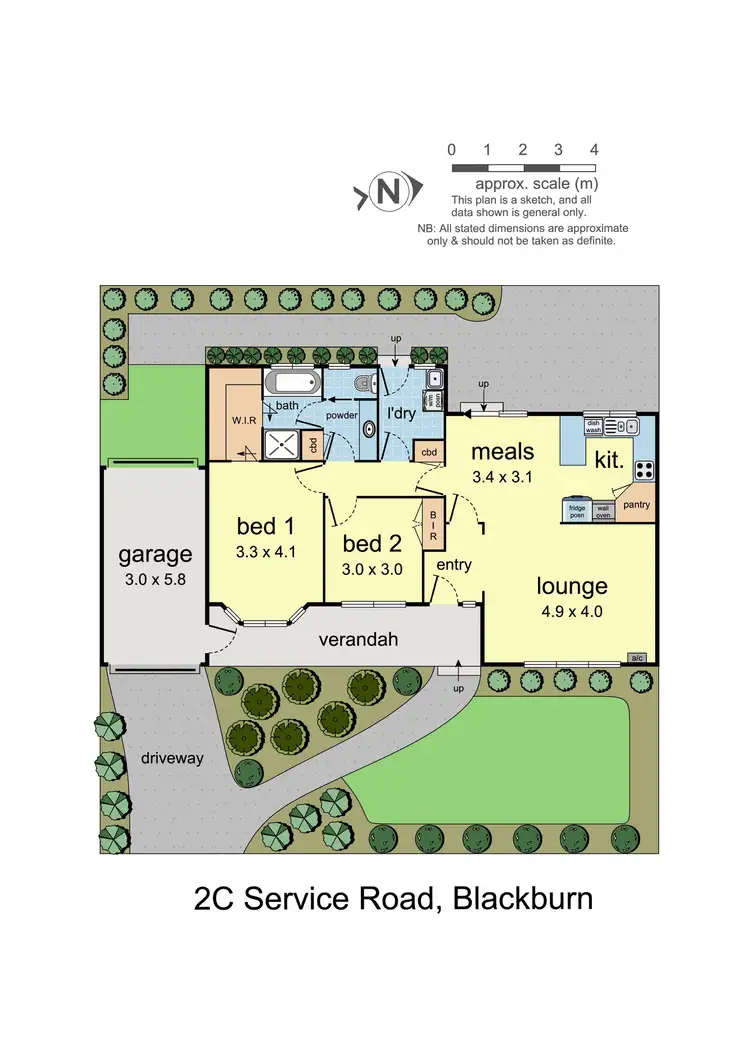 Floorplan of Homely unit listing, 2c Service Road, Blackburn VIC 3130