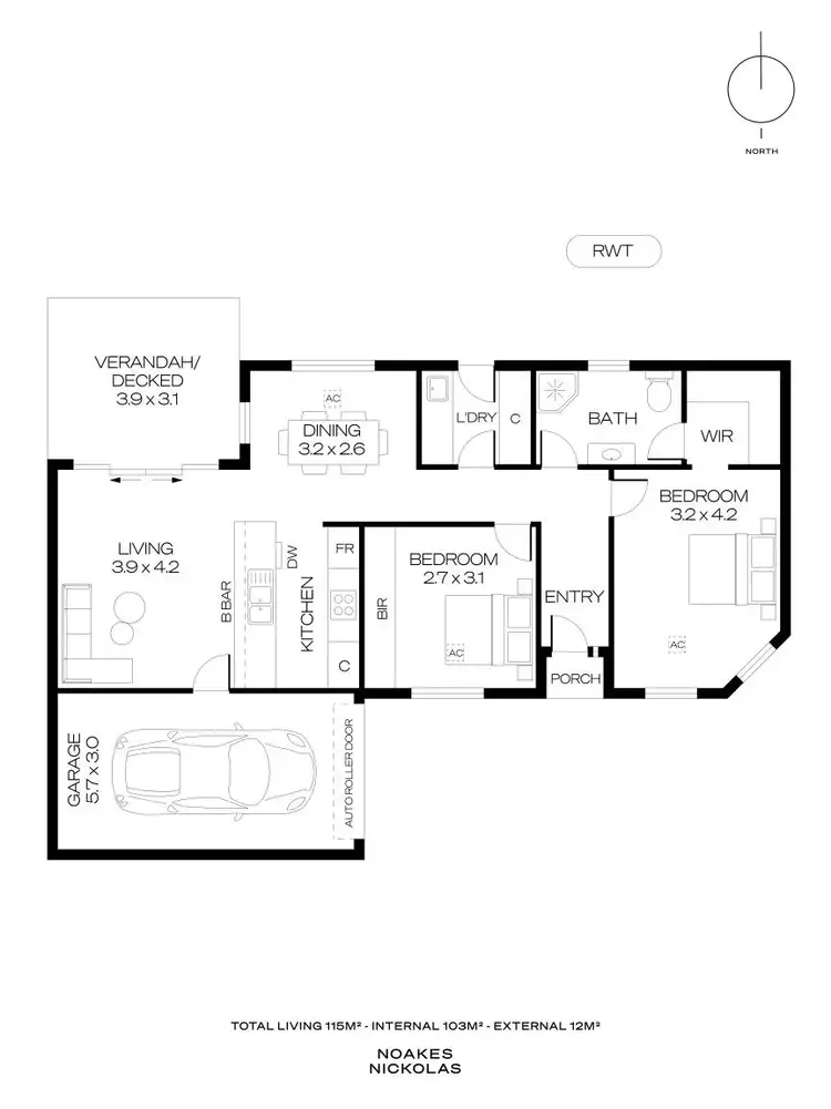 Floorplan of Homely unit listing, 16C Audrey Street, Ascot Park SA 5043