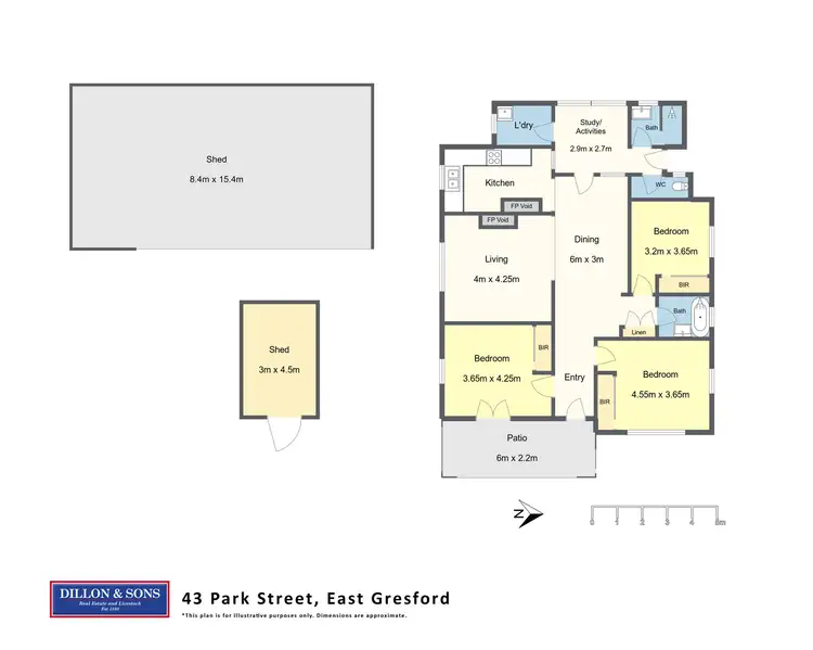 Floorplan of Homely house listing, 43 Park Street, East Gresford NSW 2311