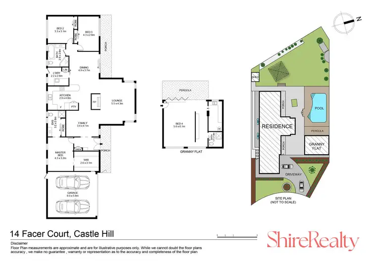 Floorplan of Homely house listing, 14 Facer Court, Castle Hill NSW 2154