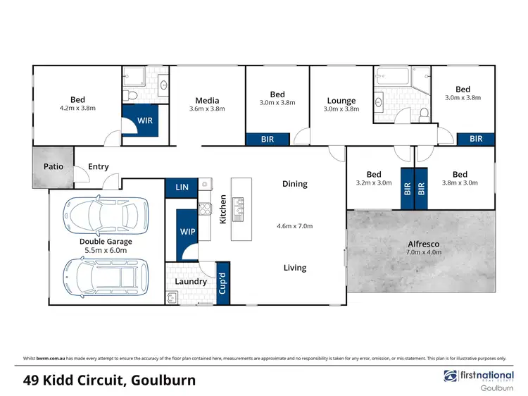 Floorplan of Homely house listing, 49 Kidd Circuit, Goulburn NSW 2580