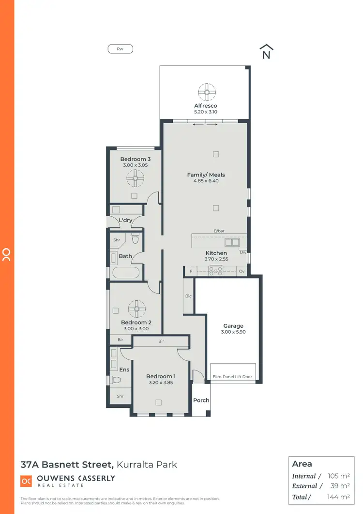 Floorplan of Homely house listing, 37a Basnett Street, Kurralta Park SA 5037