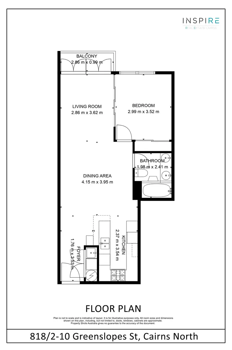 Floorplan of Homely unit listing, 818/2-10 Greenslopes Street, Cairns North QLD 4870