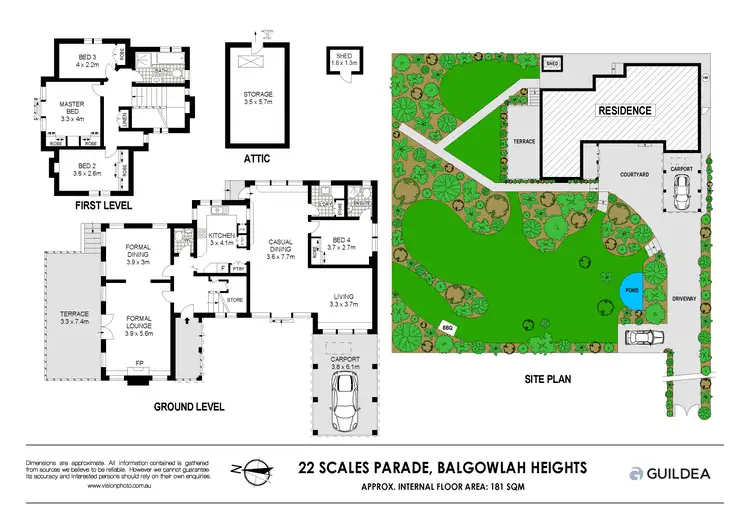 Floorplan of Homely house listing, 22 Scales Parade, Balgowlah Heights NSW 2093