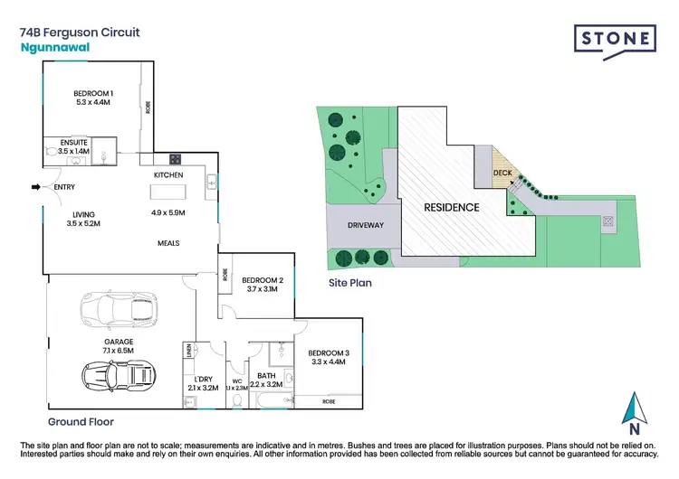 Floorplan of Homely house listing, 74B Ferguson Circuit, Ngunnawal ACT 2913