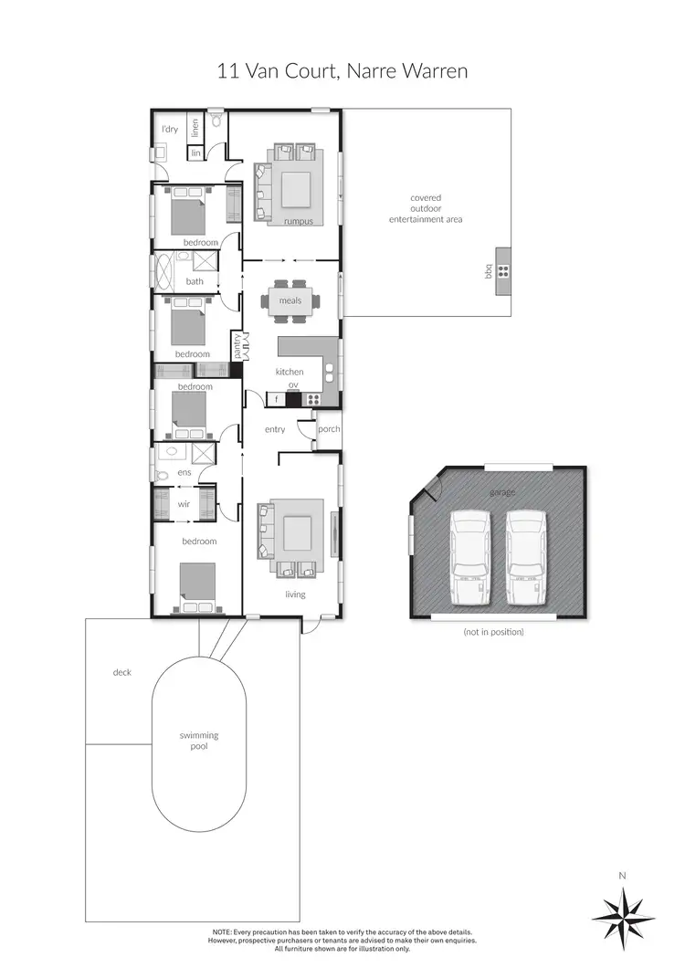Floorplan of Homely house listing, 11 Van Court, Narre Warren VIC 3805