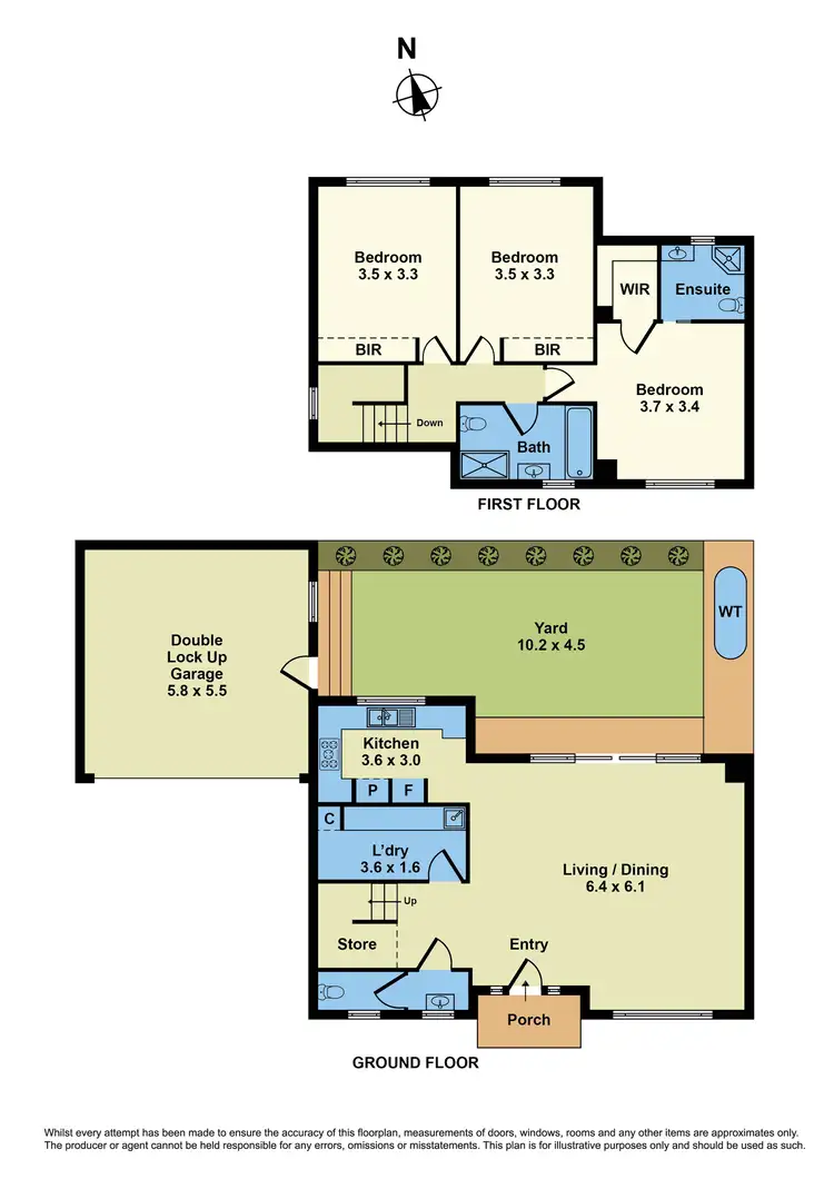 Floorplan of Homely townhouse listing, 3/24 North Street, Ardeer VIC 3022