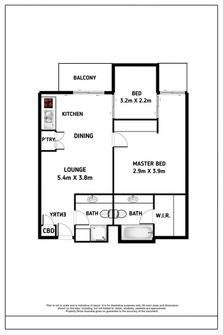 Floorplan of Homely apartment listing, 4302/2-22 Veivers Road, Palm Cove QLD 4879