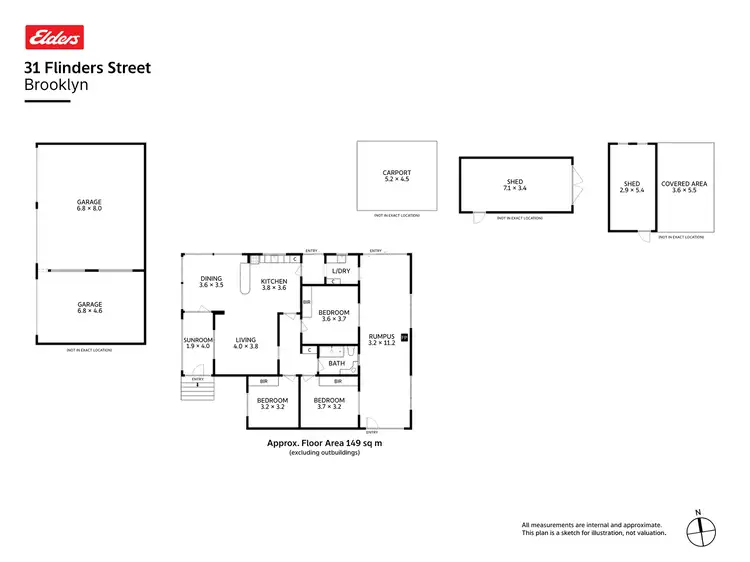 Floorplan of Homely house listing, 31 Flinders Street, Brooklyn TAS 7320