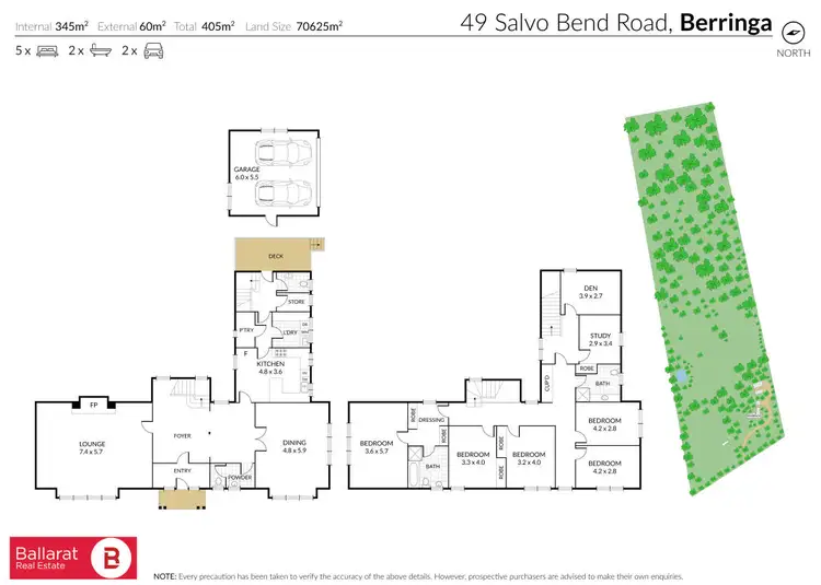 Floorplan of Homely house listing, 49 Salvo Bend Road, Berringa VIC 3351