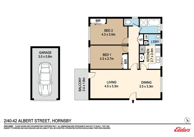Floorplan of Homely unit listing, 2/40-42 Albert Street, Hornsby NSW 2077