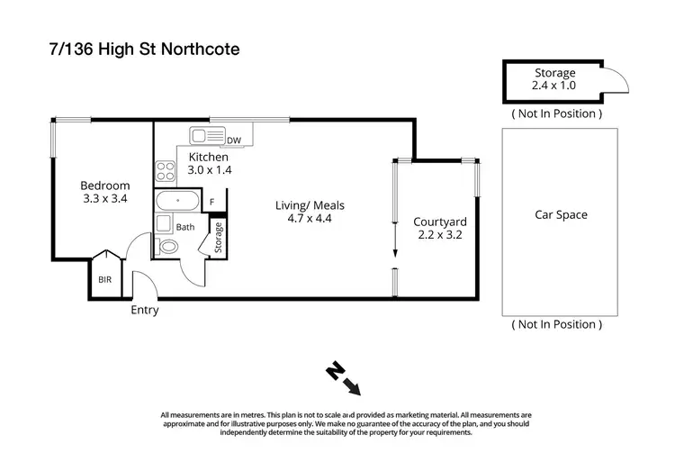 Floorplan of Homely apartment listing, 7/136 High Street, Northcote VIC 3070