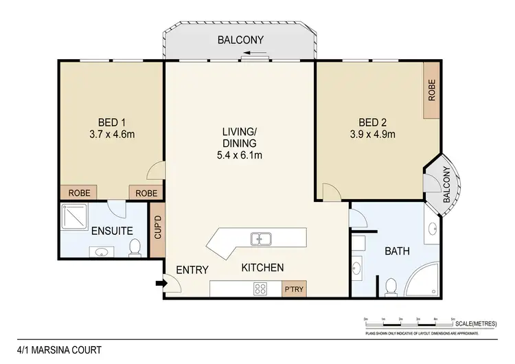 Floorplan of Homely apartment listing, 4/1 Marsina Court, Larrakeyah NT 820