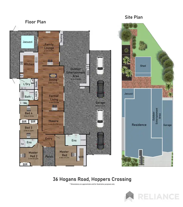 Floorplan of Homely house listing, 36 Hogans Road, Hoppers Crossing VIC 3029