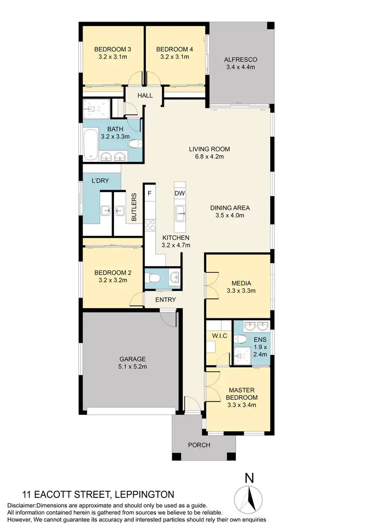 Floorplan of Homely house listing, 11 Eacott Street, Leppington NSW 2179