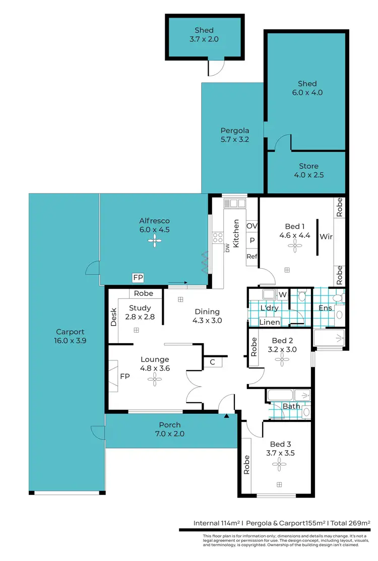 Floorplan of Homely house listing, 8 Cowra Crescent, Park Holme SA 5043